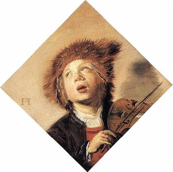 Frans Hals Boy Playing a Violin. oil painting image